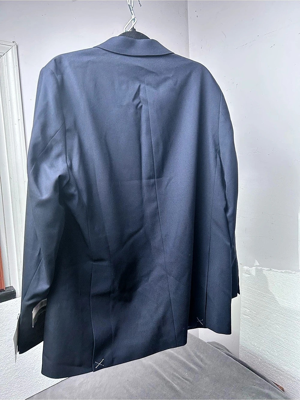 Haggar In Motion Blazer Men's Checkered Blue 42 Short new blazer - Picture 7 of 14